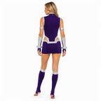 Violet | Women's Costume Dress Set | Sleeveless Cosplay Convention Outfit-Women Costume Set-Eltrendio