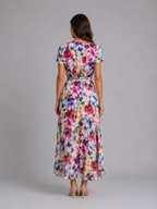 Vivienne | Women’s Maxi Dress | Wrap Front Split Wedding Guest-Women Dress-Eltrendio