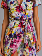 Vivienne | Women’s Maxi Dress | Wrap Front Split Wedding Guest-Women Dress-Eltrendio