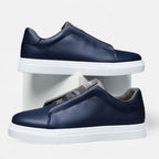 Weston | Men’s Low Top Sneakers | Lace Up Solid Colour Casual Footwear-Men Shoes-Eltrendio