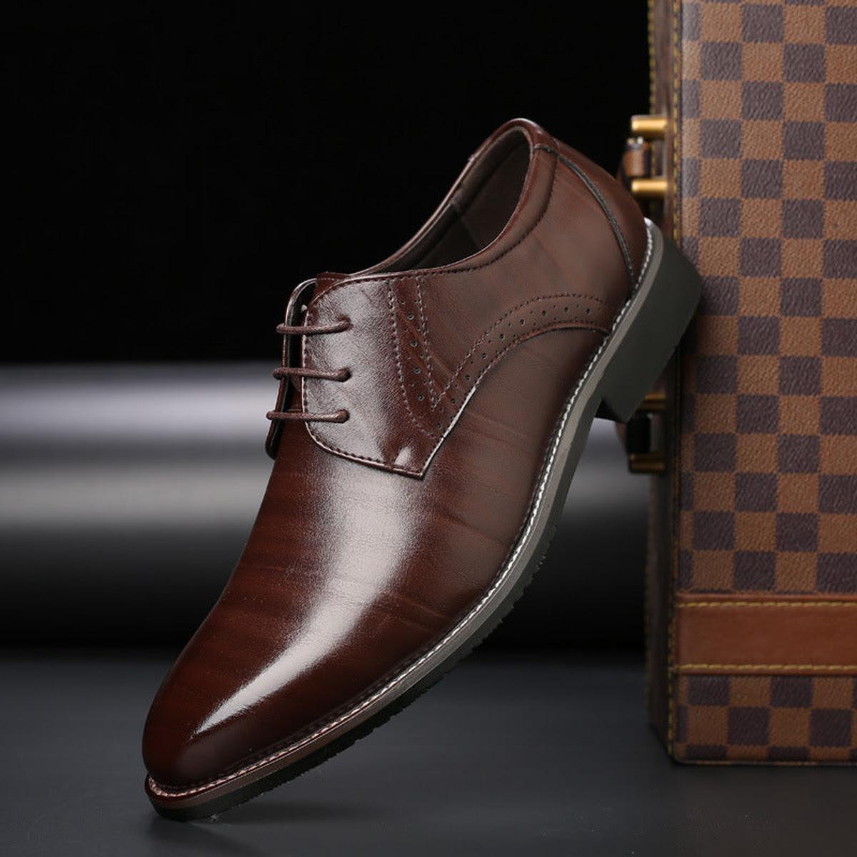 Winston | Men's Derby Shoes | Lace Up Business Formal Footwear-Men Shoes-Eltrendio