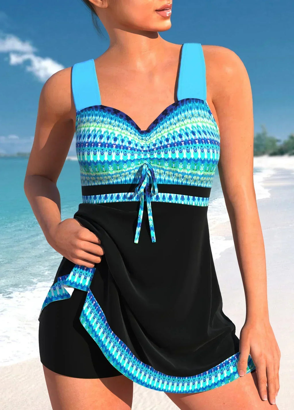 Swim Dress for Women | Two Piece Bathing Suit-Women Swimsuit-Eltrendio