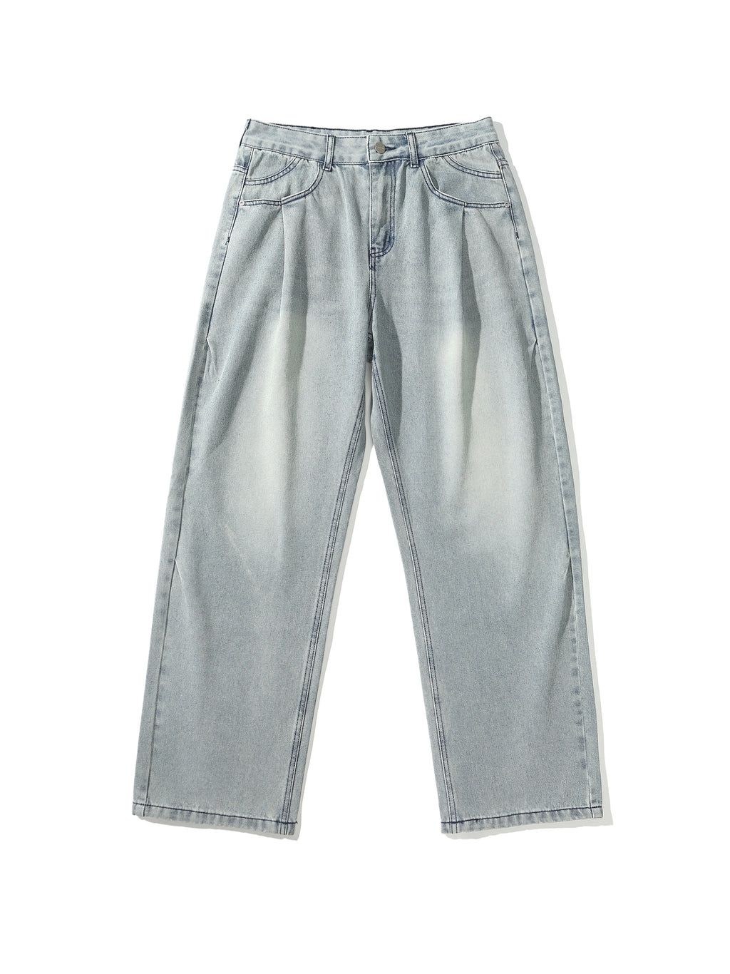 Zane | Men's Baggy Jeans | Pintuck Wide Leg Y2K Style-Eltrendio