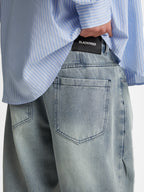 Zane | Men's Baggy Jeans | Pintuck Wide Leg Y2K Style-Eltrendio