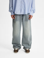 Zane | Men's Baggy Jeans | Pintuck Wide Leg Y2K Style-Eltrendio
