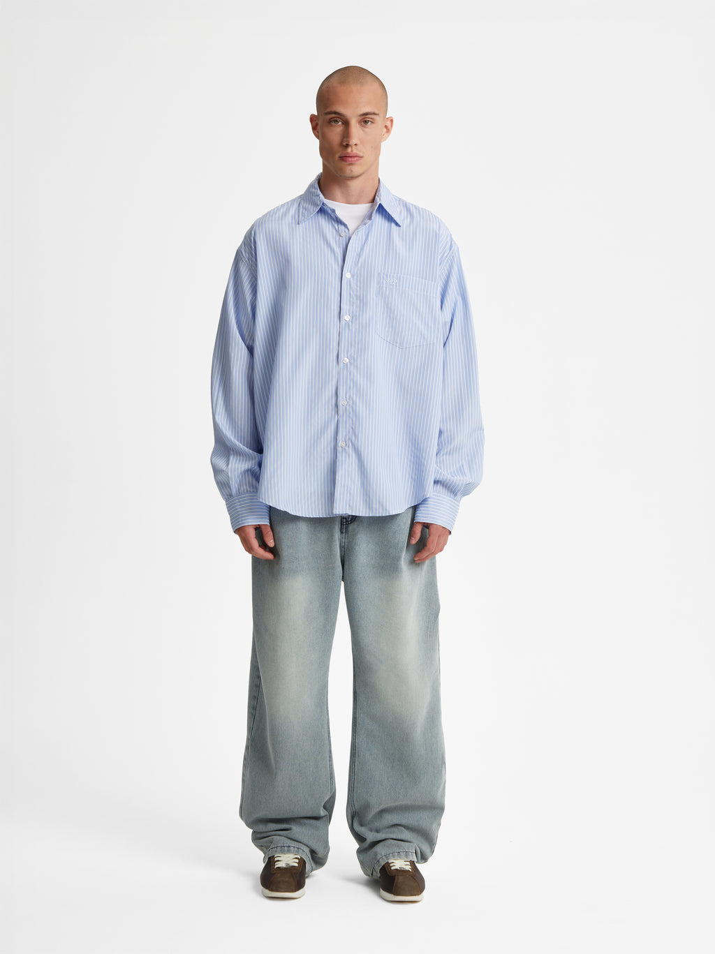 Zane | Men's Baggy Jeans | Pintuck Wide Leg Y2K Style-Eltrendio